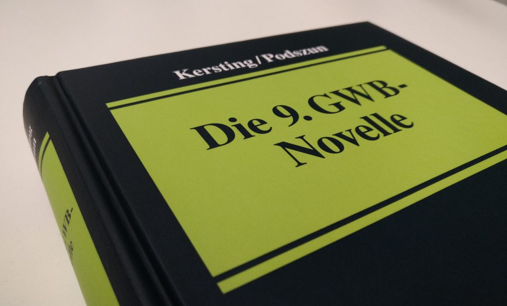 Kersting/Podszun, Die 9. GWB-Novelle ist erschienen.