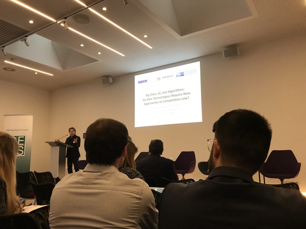 „BigData, AI, and Algorithms: Do New Technologies Require New Approaches to Competition Law?