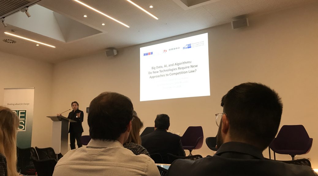 „BigData, AI, and Algorithms: Do New Technologies Require New Approaches to Competition Law?" Anja Rösner berichtet von der Conference auf D'Kart.